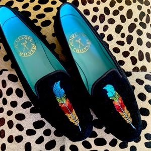 Penelope Childers feather loafers